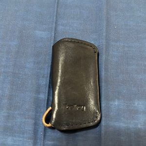 Bellboy key wallet magnetic closure - leather blue